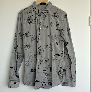 VIKTOR & ROLF SHIRT IN GRAY IN LIKE NEW CONDITION IN SIZE 52